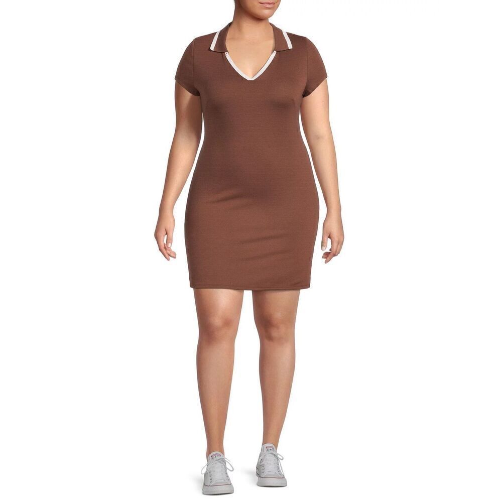 ✨Madden NYC Women's Short Sleeve V-Neck Polo Sz Large Dress✨